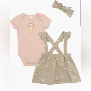 Baby girl outfit - rainbows  ice cream